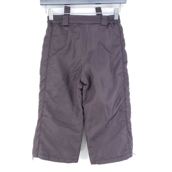 Rothschild Insulated Snow Pants Youth Size Small 4 Brown Side Zip Leg - Picture 3 of 7